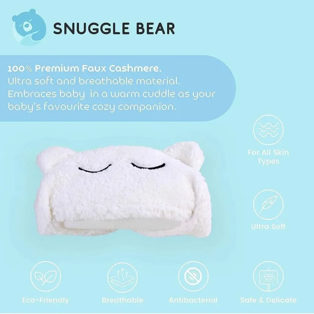 Snuggle Bear Baby Swaddle Blanket Wrap Cute Newborn Bear Onesie Ultra Soft NEW